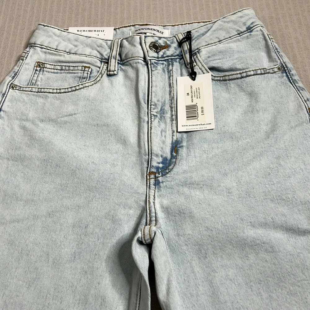 We Wore What High Rise Acid Wash Size 24 Jeans - Picture 3 of 12